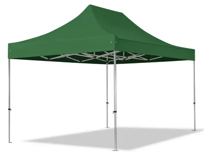 Produktbild von TOOLPORT 3x4,5m Aluminium Faltpavillon, ohne Seitenteile, dunkelgrün