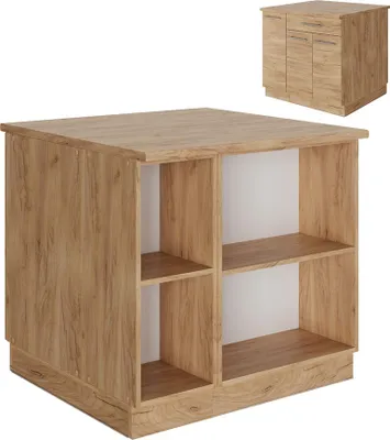 Produktbild von Kücheninsel Vicco Fame-Line Goldkraft Eiche 90 cm mit Schublade, ohne Arbeitsplatte, Model 56767
