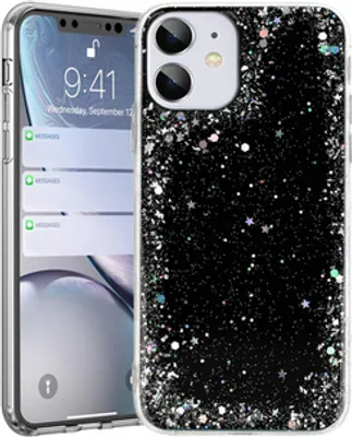Image de Coque transparente noire pour Apple iPhone 12 Pro Max