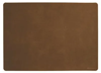 Immagine prodotto di Sottopiatti in pelle morbida ASA Selection, colore seppia scuro, dimensioni 46 x 33 cm
