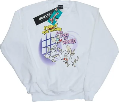 Produktbild von Animaniacs - "Take Over The World" Sweatshirt für Herren BI7983 (S) (Weiß)