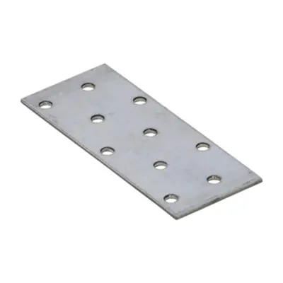 Zdjęcie produktu dla Płyta perforowana 100 x 40 x 2,00 mm Łącznik płaski Ocynkowany łącznik drewniany