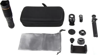 Obrázok produktu pre Objektív fotoaparátu mobilného telefónu, prenosný, 32x mobilný zoom, pripínací HD teleskop s dvojitým nastavením na fotografovanie a nahrávanie videa