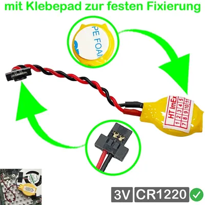 Produktbild von RTC BIOS CMOS Batterie Battery Akku kompatibel für HP ProBook 440 g6, 440 g7