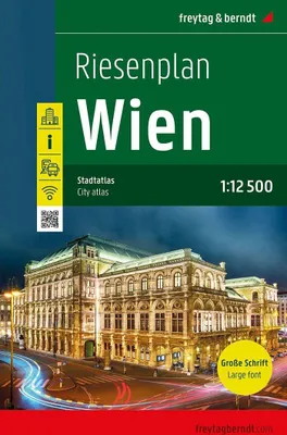 Produktbild von Wien, Riesenplan, Stadtatlas 1:12.500, freytag & berndt