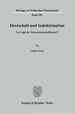 Obrázek produktu pro Herrschaft und Indoktrination