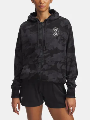 Produktbild von Under Armour Damen Pjt Rck Terry Full Zip Hoodie 1389708-001__SM