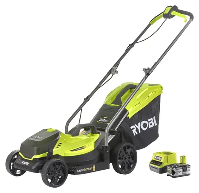 Produktbild von Ryobi RLM18X33B40, Schubrasenmäher, 120 m², 33 cm, 2,5 cm, 6,5 cm, 35 l