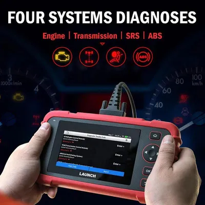 Imagen del producto de Herramienta de diagnóstico Autoscanner: lector de códigos OBD2 para cuatro sistemas de vehículos