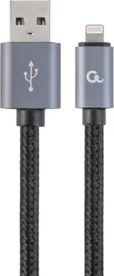 Zdjęcie produktu dla Gembird CCB-MUSB2B-AMLM-6, 1,8 m, USB A, Lightning, Męska, Męska, Czarny