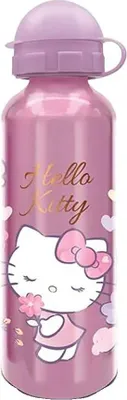 Image de Gourde Hello Kitty en aluminium 530 ml - Gourde pour enfants pour l'école et les loisirs
