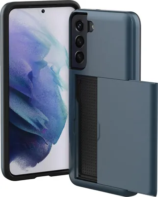 Produktbild von imoshion Backcover mit Kartenfach Samsung Galaxy S21 - Dunkelblau