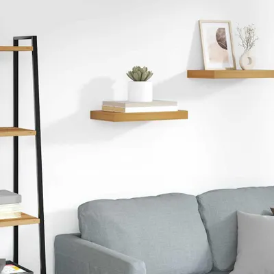Obrázok produktu pre Maison Exclusive - Nástenná polička Montáž na stenu Hnedá 40 x 23,5 x 4 cm Drevený materiál