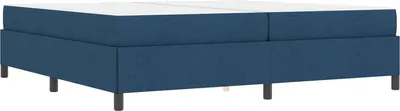 Obrázek produktu pro vidaXL Modrá postel se skříňovou pružinou 200 x 200 cm látka