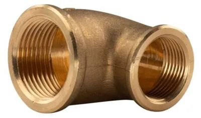 Produktbild von Messing Gewinde-Fitting 90° Winkel reduziert 3/4' IG (DN20) - 1' IG (DN25) - schwere Ausführung