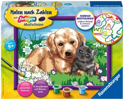 Produktbild von Ravensburger 00.027.789, 1 Seiten, Farben enthalten, Junge/Mädchen, Malen nach Zahlen Set
