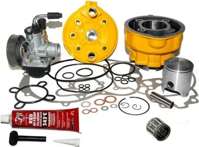 Produktbild von 70ccm Sport Zylinder Dichtung VERGASER KIT für RIEJU RS2 Matrix 50 AM6 GELB Zylinderkit