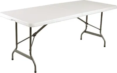 Immagine prodotto di Tavolo pieghevole rettangolare Bolero, bianco 183 cm