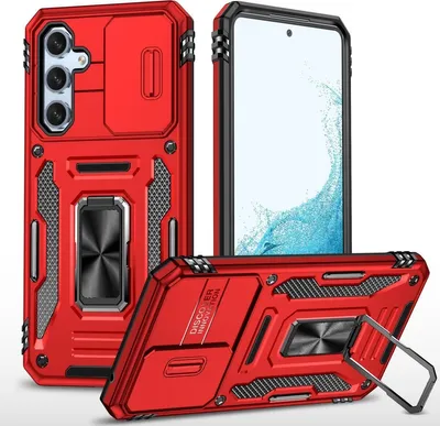 Produktbild von König Design Hülle kompatibel mit Samsung Galaxy S23 FE Kunststoff Soft Handyhülle - Handy Case Rot