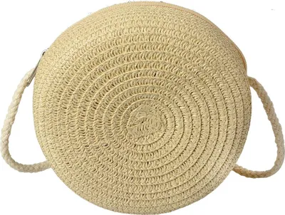 Zdjęcie produktu dla Juleeze JZBG0304 Boho torba okrągła Ø14x8 cm beżowa