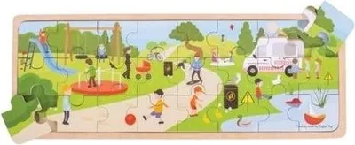 Produktbild von Kinderpuzzle Im Park 24 Teile für Kleinkinder ab 2 Jahren, 42,5x16x1,2 cm