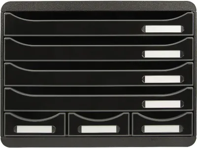 Produktbild von EXACOMPTA Schubladenbox STORE-BOX MINI 7 Schübe schwarz