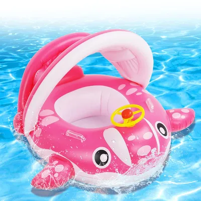 Produktbild von Baby Schwimmring Wal mit Sonnendach für Kleinkinder 9-36 Monate