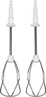 Produktbild von easyPART passend für 00659061 BOSCH 659061 2x Turbobesen Rührbesen Schneebesen Quirl Rechts + Links für Rührgerät Handmixer Handrührer Küchenmaschine MFQ35RE MFQ3540 MFQ2210Y