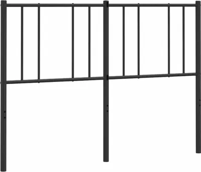 Produktbild von vidaXL Ersatz-Kopfteil Metall Schwarz 150 cm