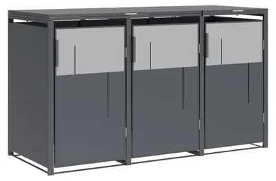 Produktbild von Westmann Tonus 3 Metall Mülltonnenbox 3er 3x240 L Anthrazit