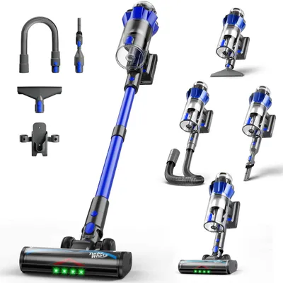Akku-Staubsauger, 70000 Pa, 600 W, 65 min, 1,8 L, mit Schlauch
