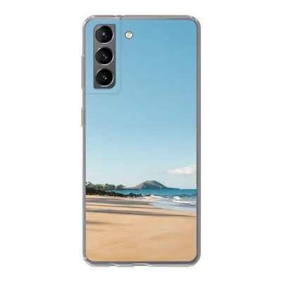 Produktbild von MuchoWow® Handyhülle Schutzhülle Hülle für Samsung Galaxy S21 Strand - Sommer - Palmen Silikon Softcase Handy Hülle - Softcase