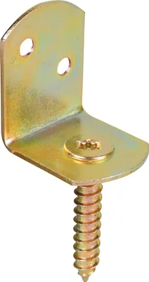 Produktbild von GAH Alberts Flechtzaunhalter 83 x 32 x 30 x 38 mm galvanisch gelb verzinkt L-Form - 213442