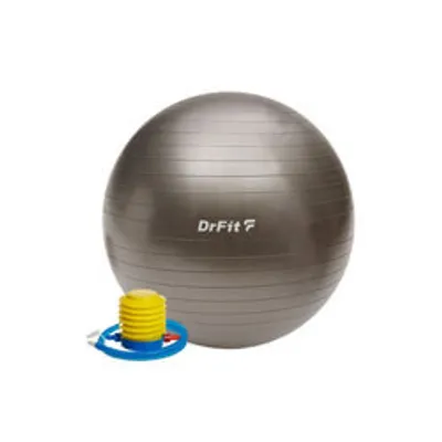Zdjęcie produktu dla DrFit Gym ball  piłka rehabilitacyjna z pompką  ø 75 szara