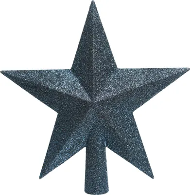 Productafbeelding van Piek plc ster l4.2b19h19 cm nachtblauw kerst Decoris