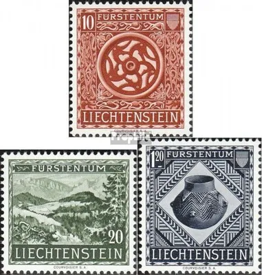 Produktbild von Briefmarken Liechtenstein 1953 Mi 319-321 (kompl.Ausg.) postfrisch Landesmuseum