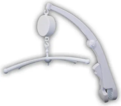 Produktbild von Niermann Mobilehalter zum Klemmen mit Spieluhr Weiß