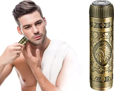 Obrázek produktu pro Verk 27205 Mini zastřihovač vousů bezdrátový zlatý