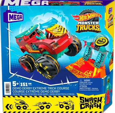 Zdjęcie produktu dla Mattel HNG53 - MEGA zestaw kaskaderski Hot Wheels Monster Trucks Demo Derby Extreme