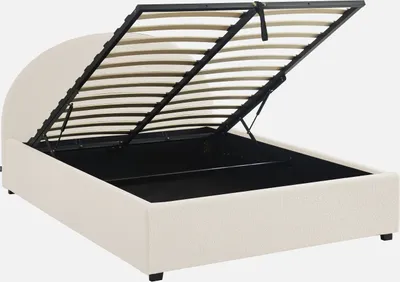 Produktbild von sweeek - Boxbett mit Lattenrost und Kopfteil, 140 x 190cm - Weiß