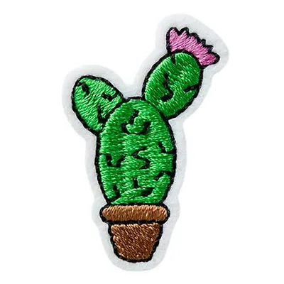 Produktbild von Mono Quick 0218x Kakteen Bügelbild, Patch Kaktus Blüte Wüste, Aufnäher Aufbügler : 02181 – Kaktus mit Blüte Motiv: 02181 – Kaktus mit Blüte