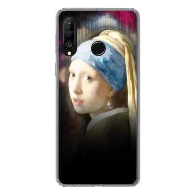 Produktbild von MuchoWow® Handyhülle Schutzhülle Hülle für Huawei P30 Lite Kunst - Vermeer - Regenbogen Silikon Softcase Handy Hülle - Handyhülle