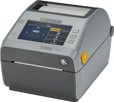 Produktbild von Zebra ZD621d DT Etikettendrucker 300dpi Disp. Farbe USB RS232 BT Ethernet WLAN grau