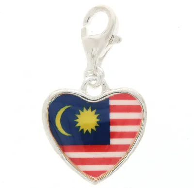 Produktbild von Thomas Sabo Charm 925 Silber Silber Herz Flagge Malaysia 1185-603-7