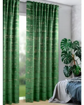 Produktbild von Fertigschal verdeckte Schlaufen "Radiant"- Größe (HxB): 280x135cm Farbe: Grün