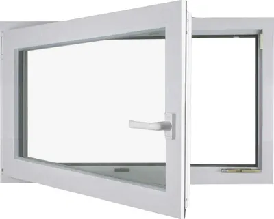 Produktbild von Meeth Kellerfenster 90 x 40 cm DIN links 1 Flügelig Dreh-Kipp weiß