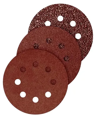 Produktbild von Klett-Schleifscheiben 125 mm, 8-Loch, Korn 24 für Exzenterschleifer (25 Stück)