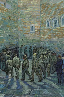 Obrázok produktu pre Plakát 40x60cm  Väzni cvičiaci, Van Gogh Vintage do Salonu