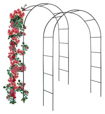 Produktbild von Rosenspalier aus beschichtetem Stahl für Kletterpflanzen im Garten
