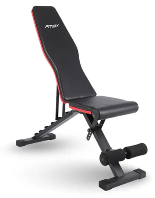 Produktbild von Verstellbare Fitnessbank – Klappbar, bis 150 kg belastbar – 126 x 33 x 118 cm